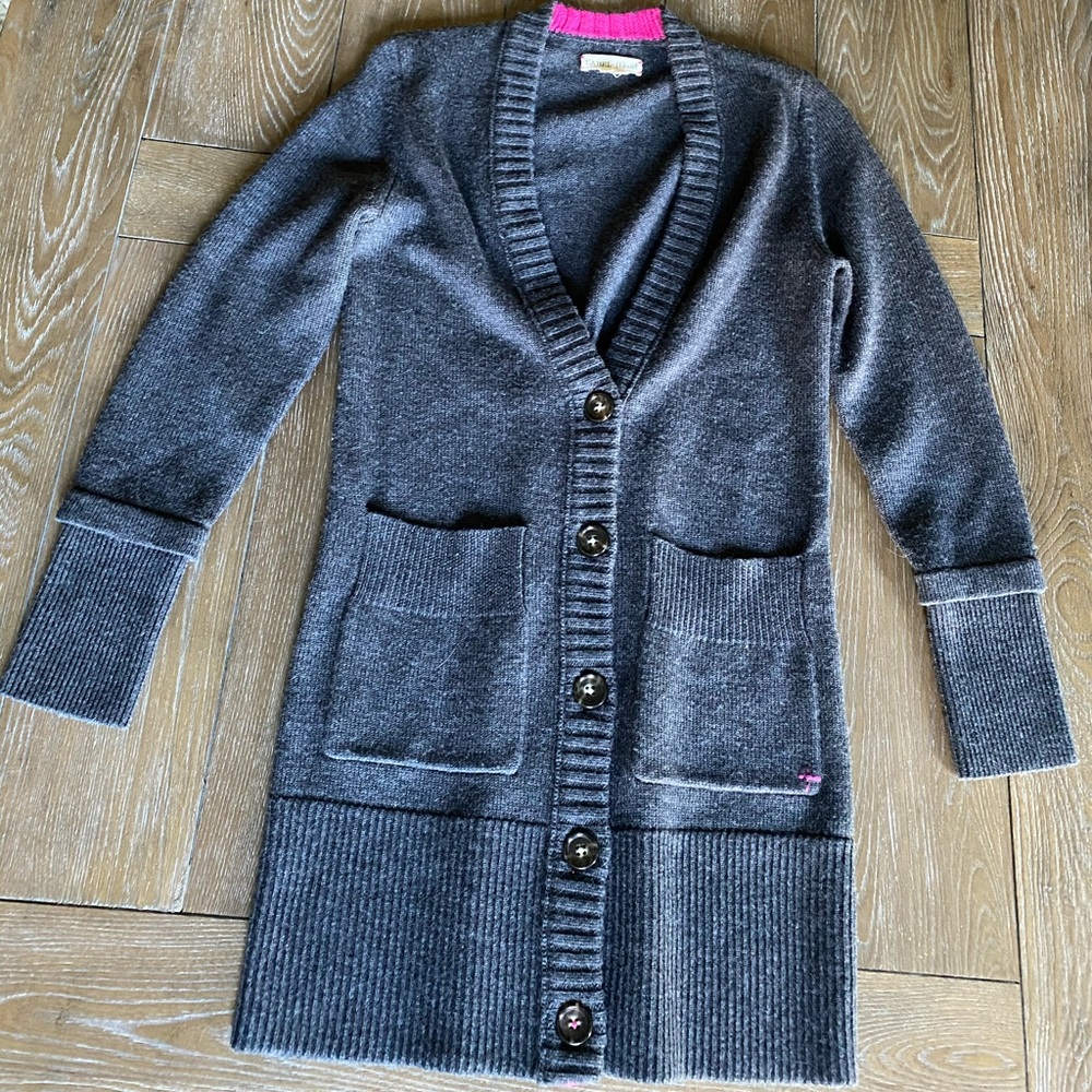 Label+Thread Grey Cardigan Sweater